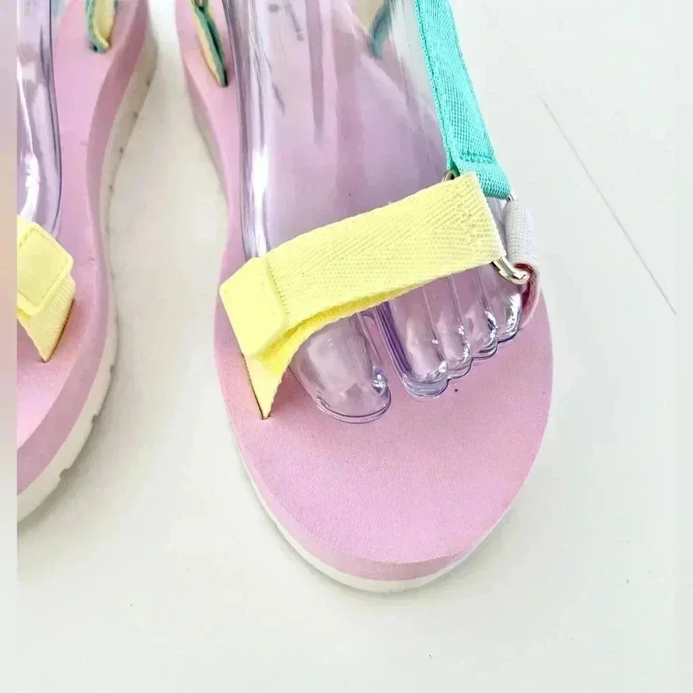 Stoney Clover Lane X Target‎ Pastel Comfortable Adjustable Strap Sandals Size 7